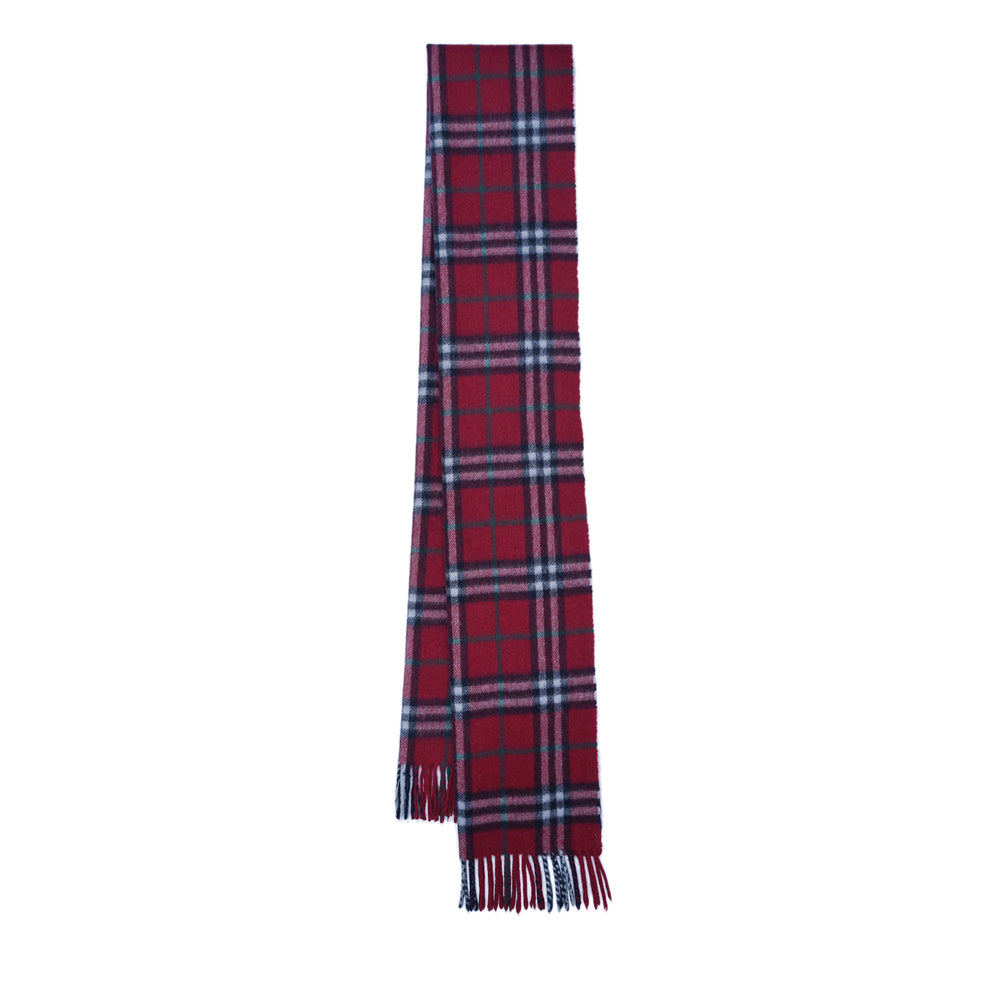 Cashmere Plaid Print Vintage Pre-Loved Scarf