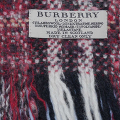 Lambswool Blend Plaid Print Vintage Pre-Loved Scarf