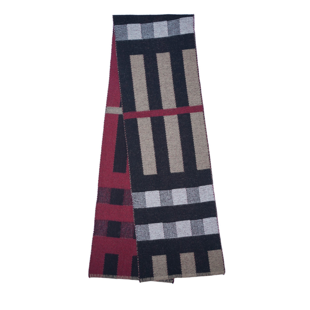 Wool Blend Plaid Print Vintage Pre-Loved Scarf