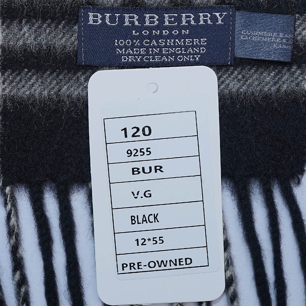 Cashmere Plaid Print Vintage Pre-Loved Scarf