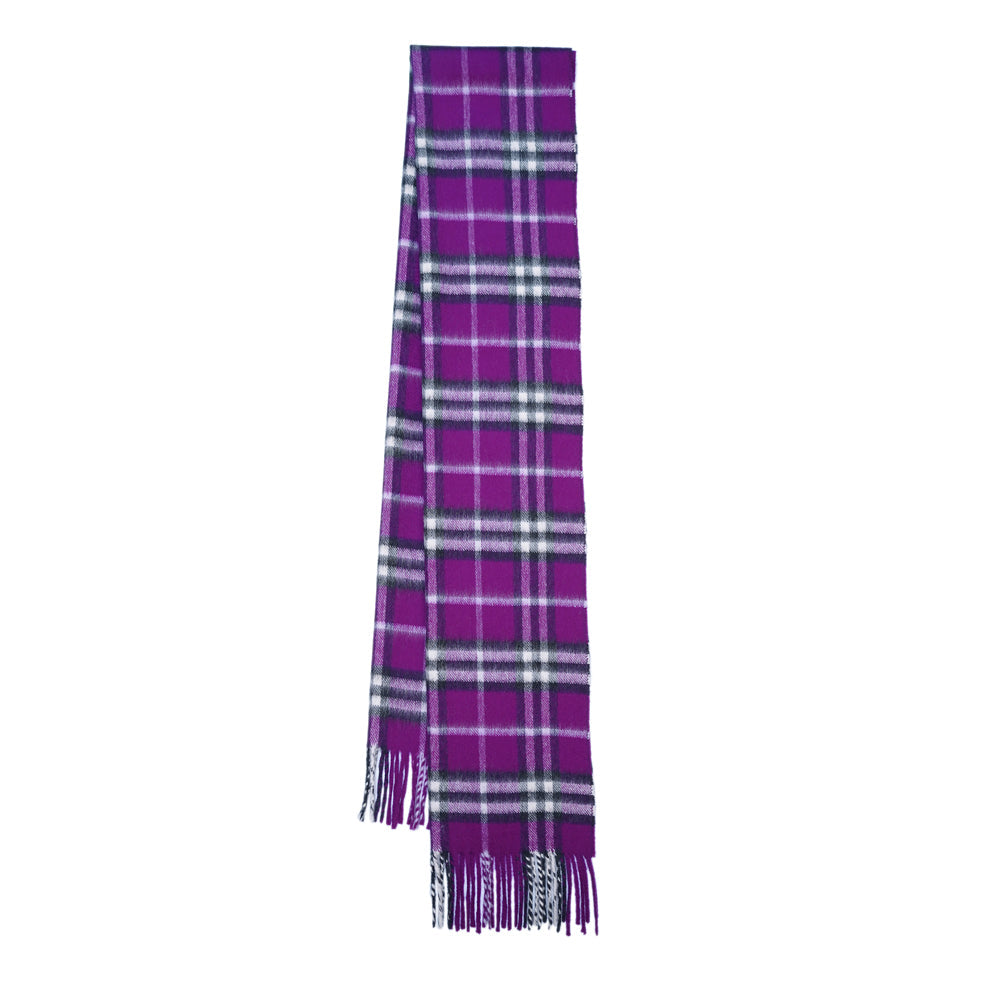 Cashmere Plaid Print Vintage Pre-Loved Scarf