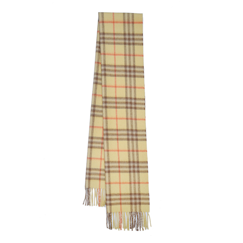 Cashmere Plaid Print Vintage Pre-Loved Scarf
