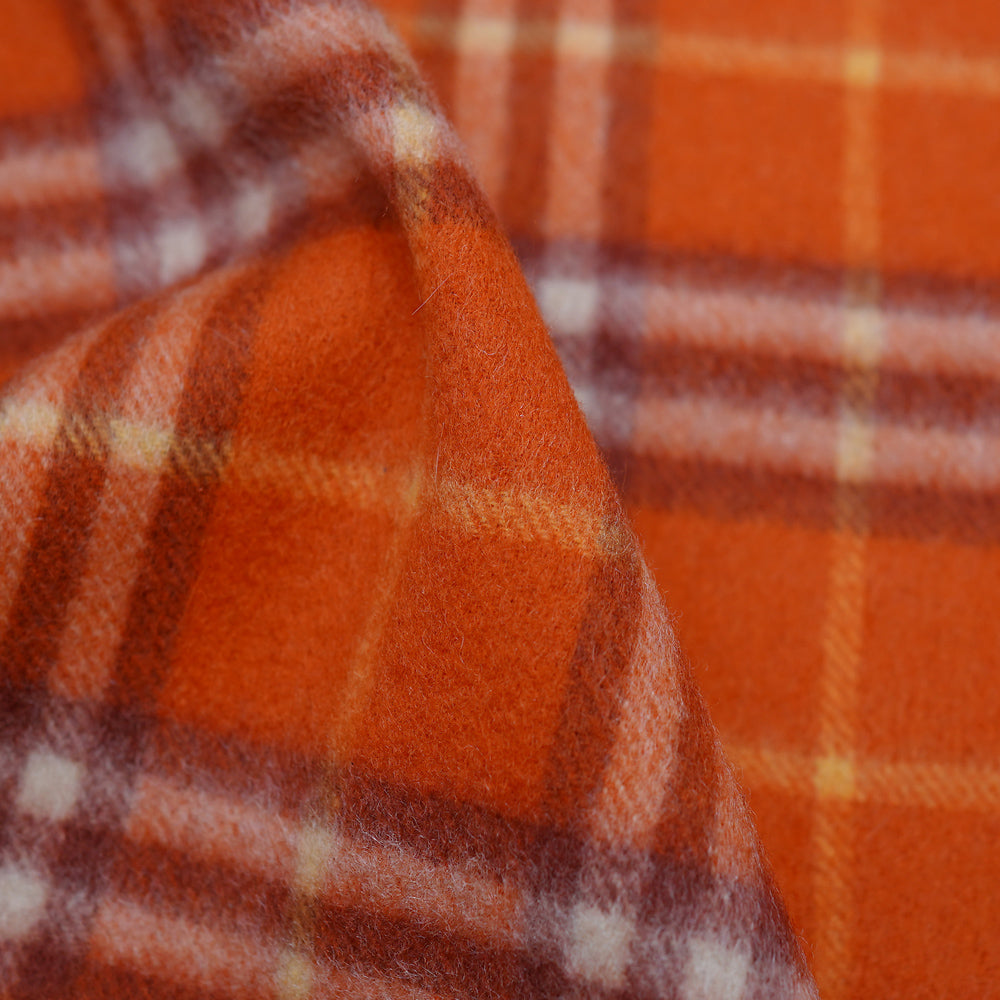 Cashmere Plaid Print Vintage Pre-Loved Scarf