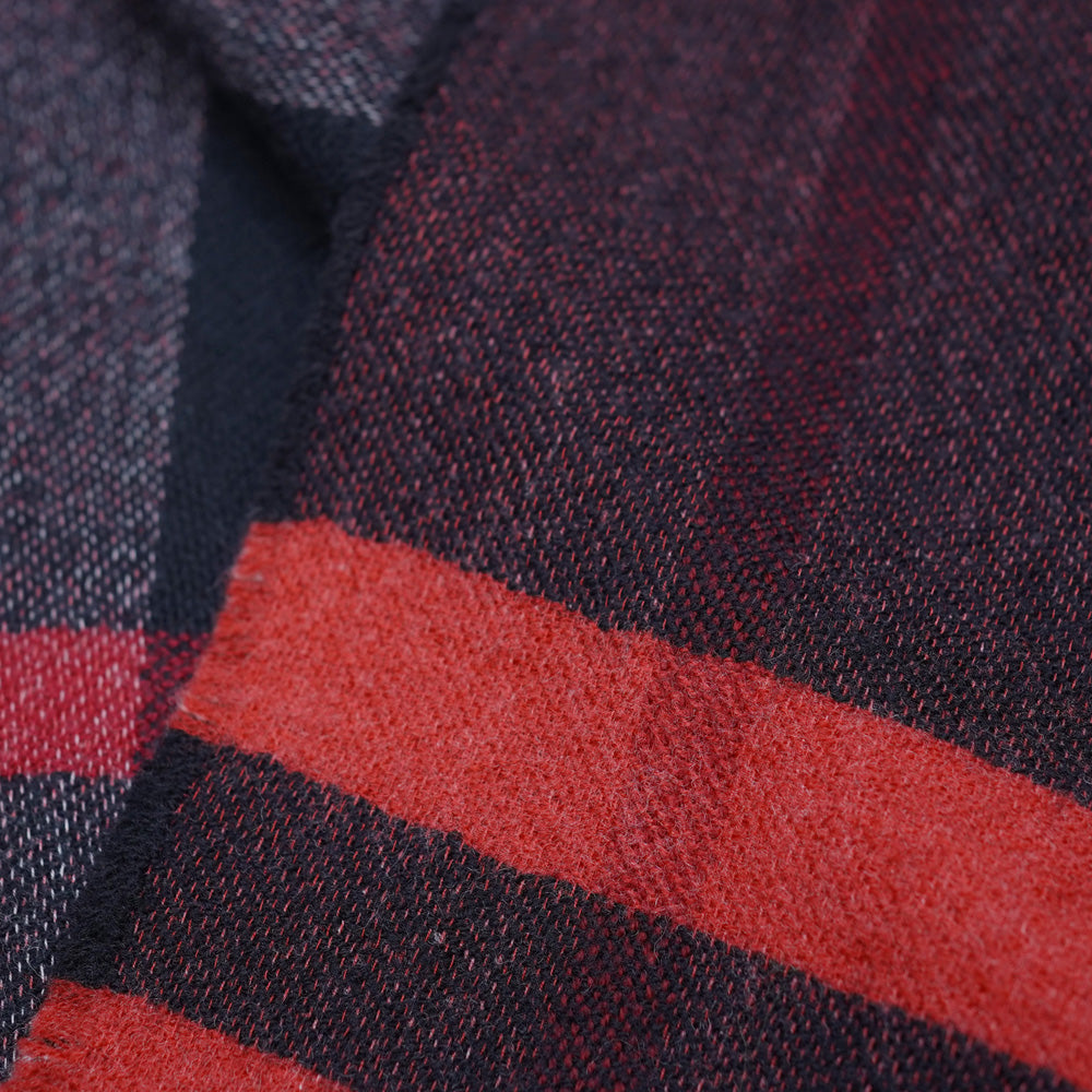 Wool Plaid Print Vintage Pre-Loved Scarf