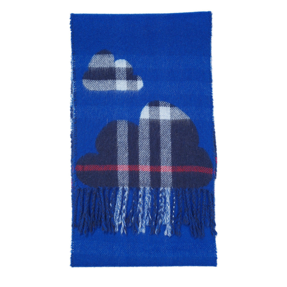 Wool Plaid Print Vintage Pre-Loved Scarf