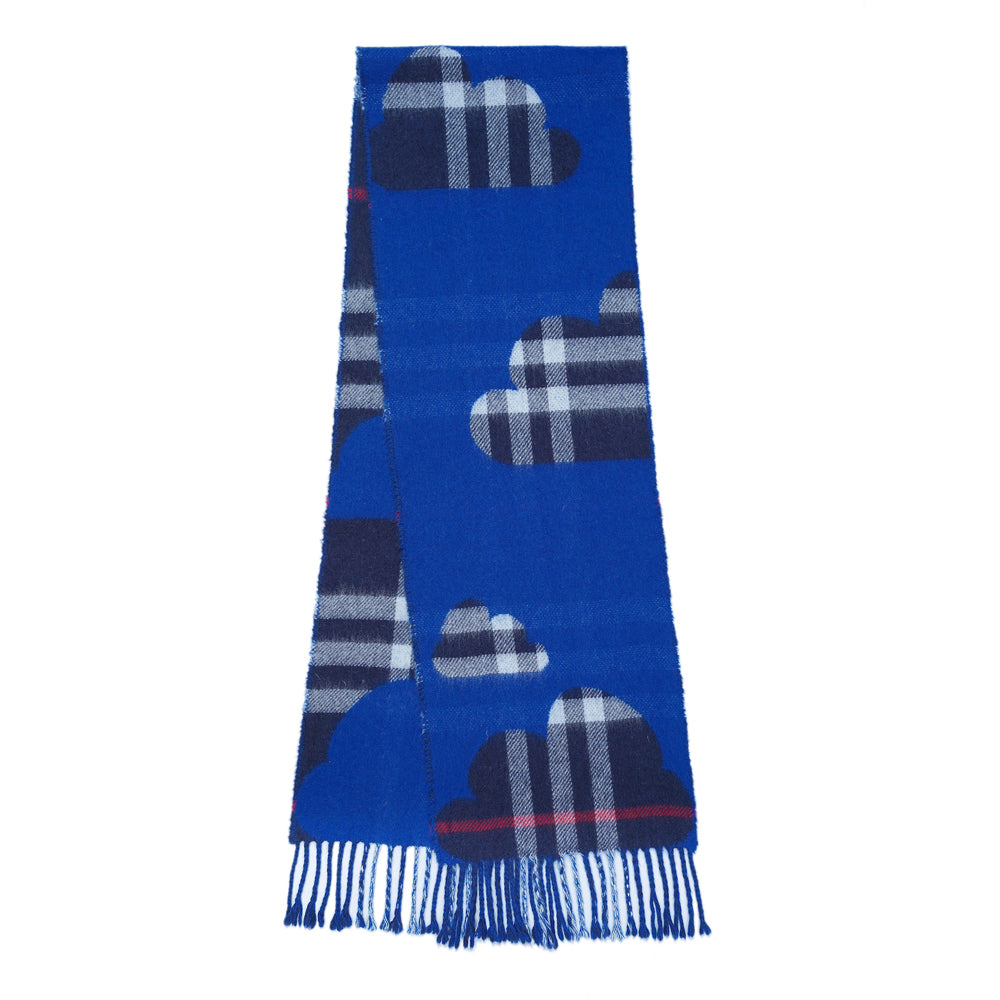 Wool Plaid Print Vintage Pre-Loved Scarf