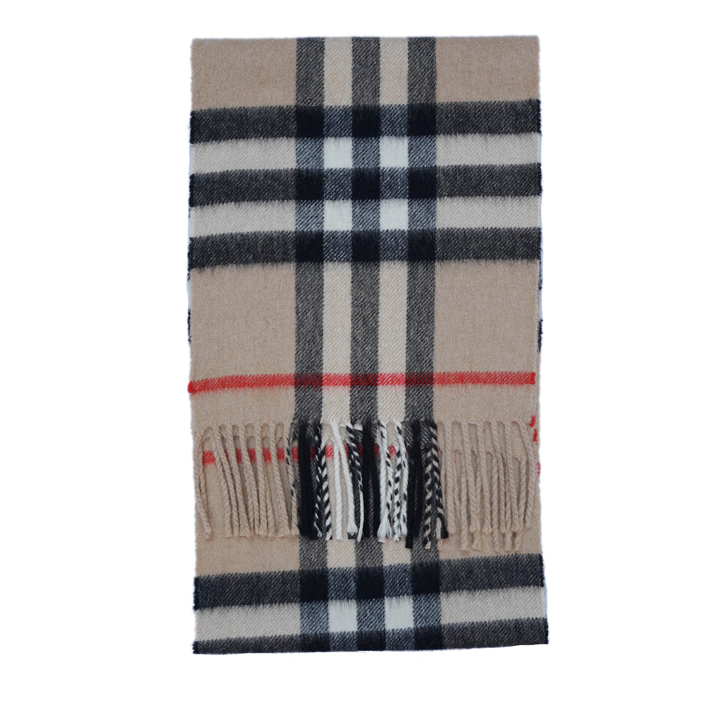 Cashmere Plaid Print Vintage Pre-Loved Scarf