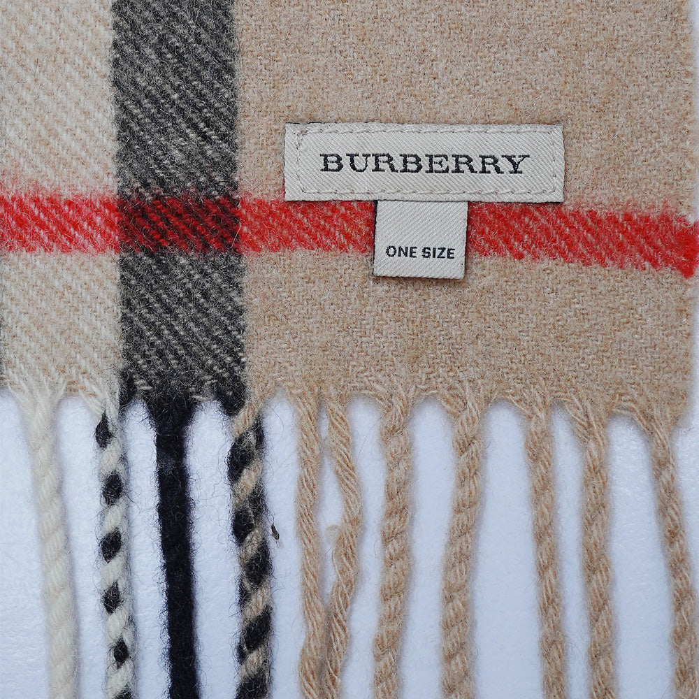 Cashmere Plaid Print Vintage Pre-Loved Scarf