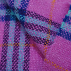 Merino Plaid Print Vintage Pre-Loved Scarf