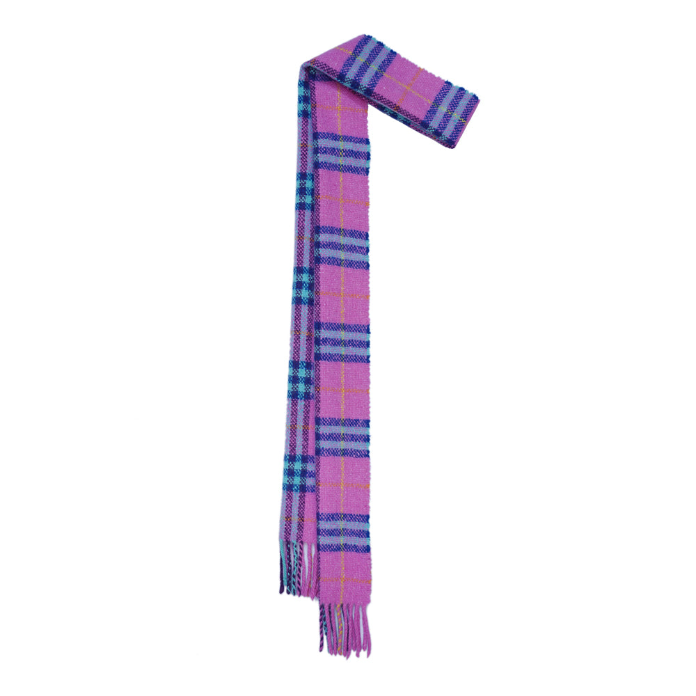 Merino Plaid Print Vintage Pre-Loved Scarf