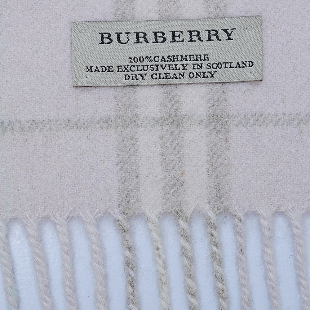 Cashmere Plaid Print Vintage Pre-Loved Scarf