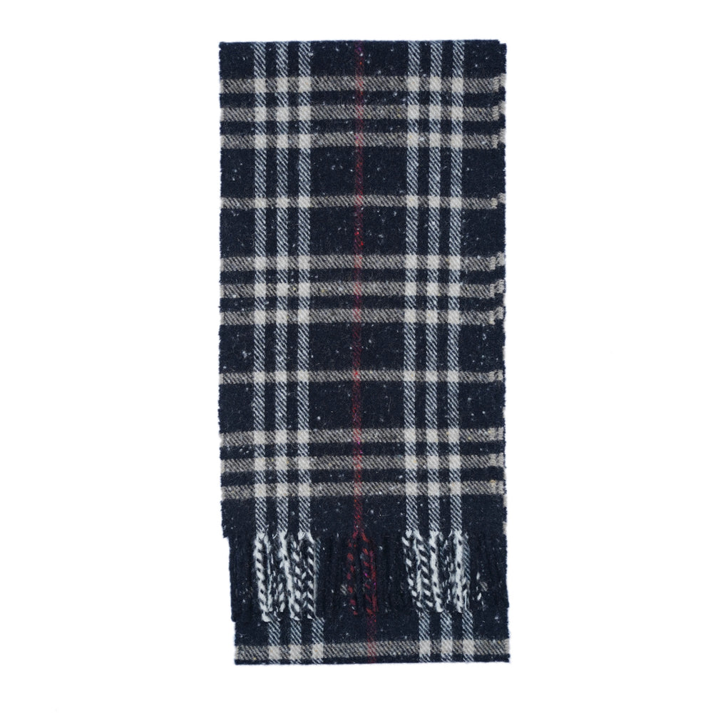 Lambswool Plaid Print Vintage Pre-Loved Scarf