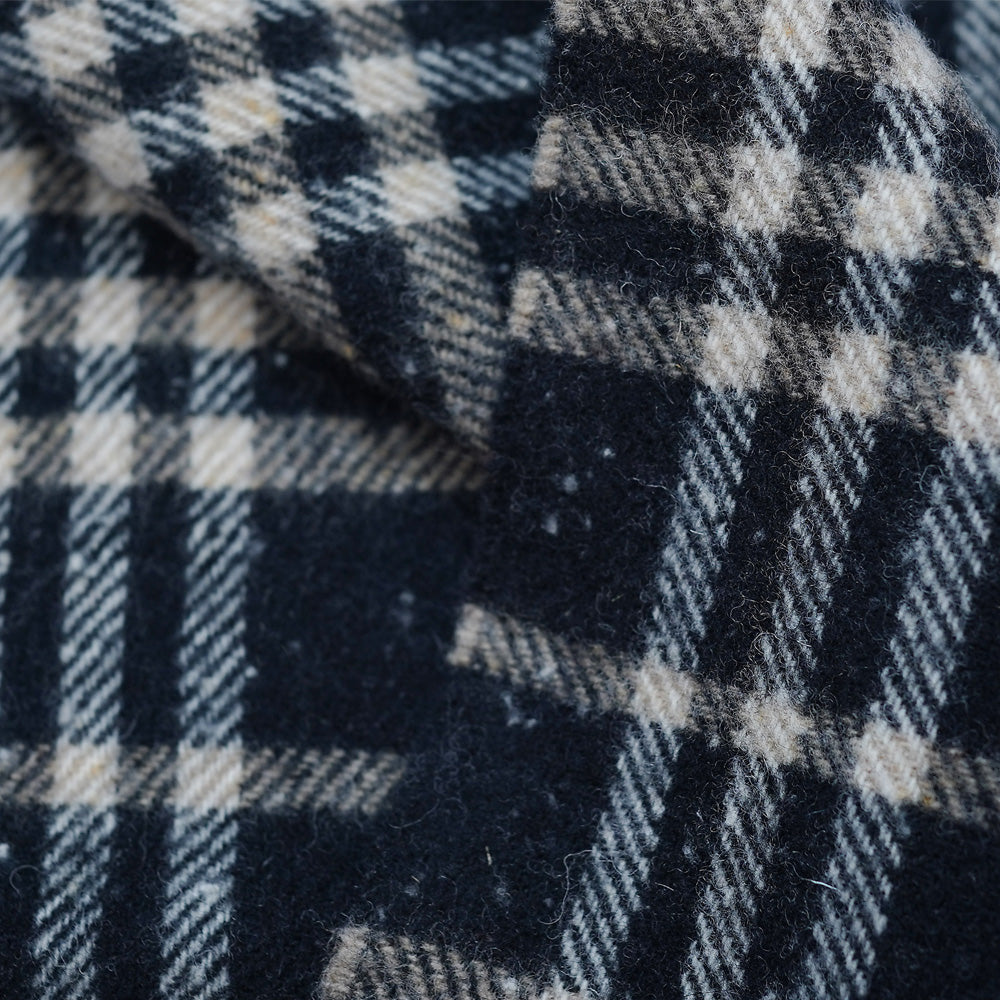 Lambswool Plaid Print Vintage Pre-Loved Scarf