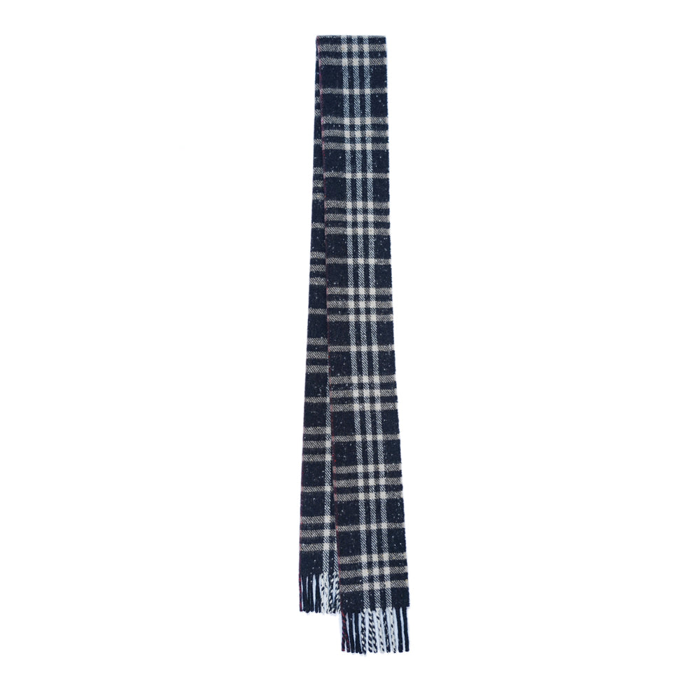 Lambswool Plaid Print Vintage Pre-Loved Scarf