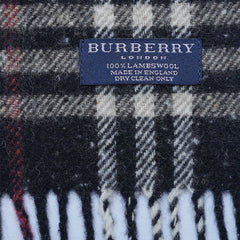Lambswool Plaid Print Vintage Pre-Loved Scarf