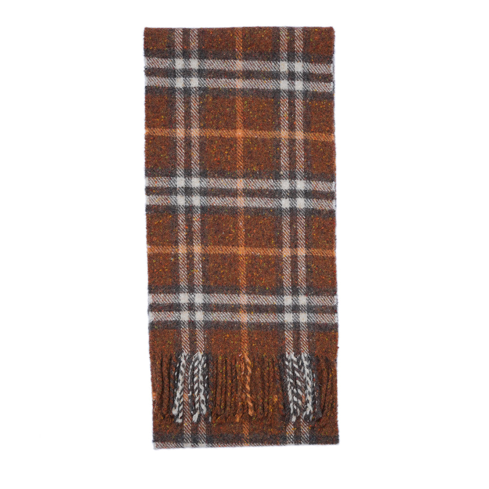 Lambswool Plaid Print Vintage Pre-Loved Scarf