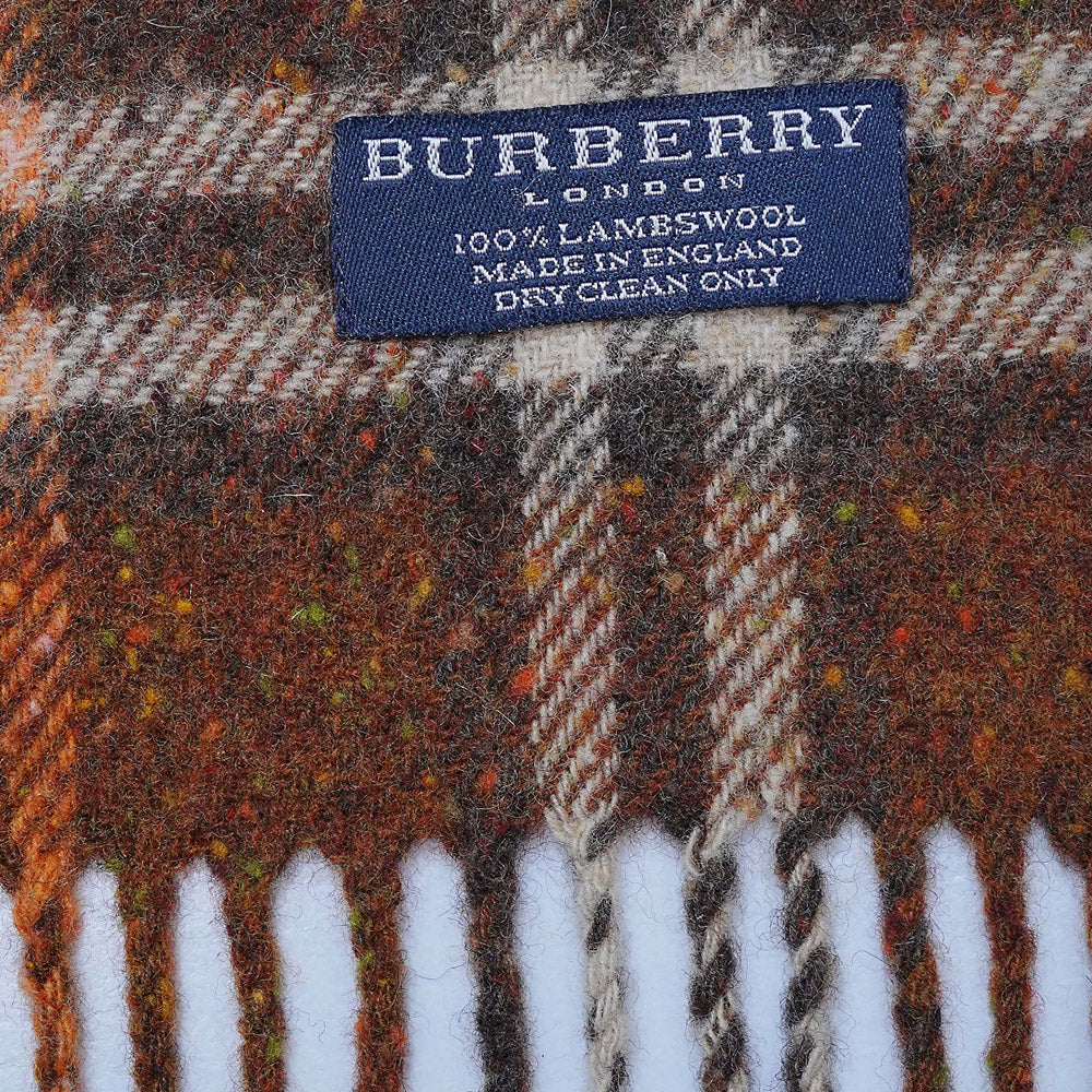 Lambswool Plaid Print Vintage Pre-Loved Scarf