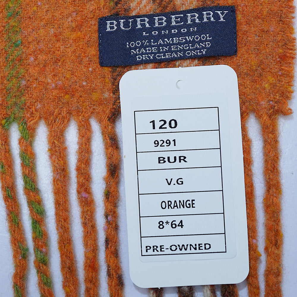 Lambswool Plaid Print Vintage Pre-Loved Scarf