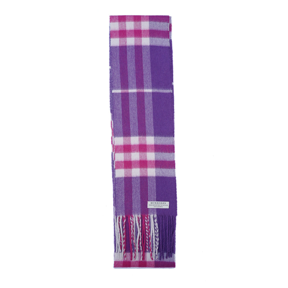 Cashmere Plaid Print Vintage Pre-Loved Scarf