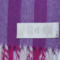 Cashmere Plaid Print Vintage Pre-Loved Scarf