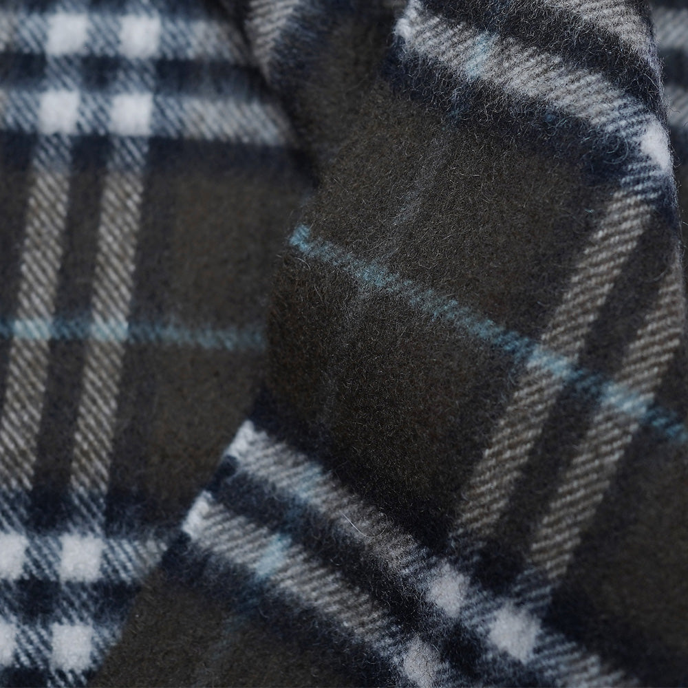 Wool Plaid Print Vintage Pre-Loved Scarf
