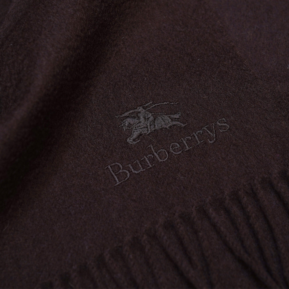 Cashmere Plain Print Vintage Pre-Loved Scarf