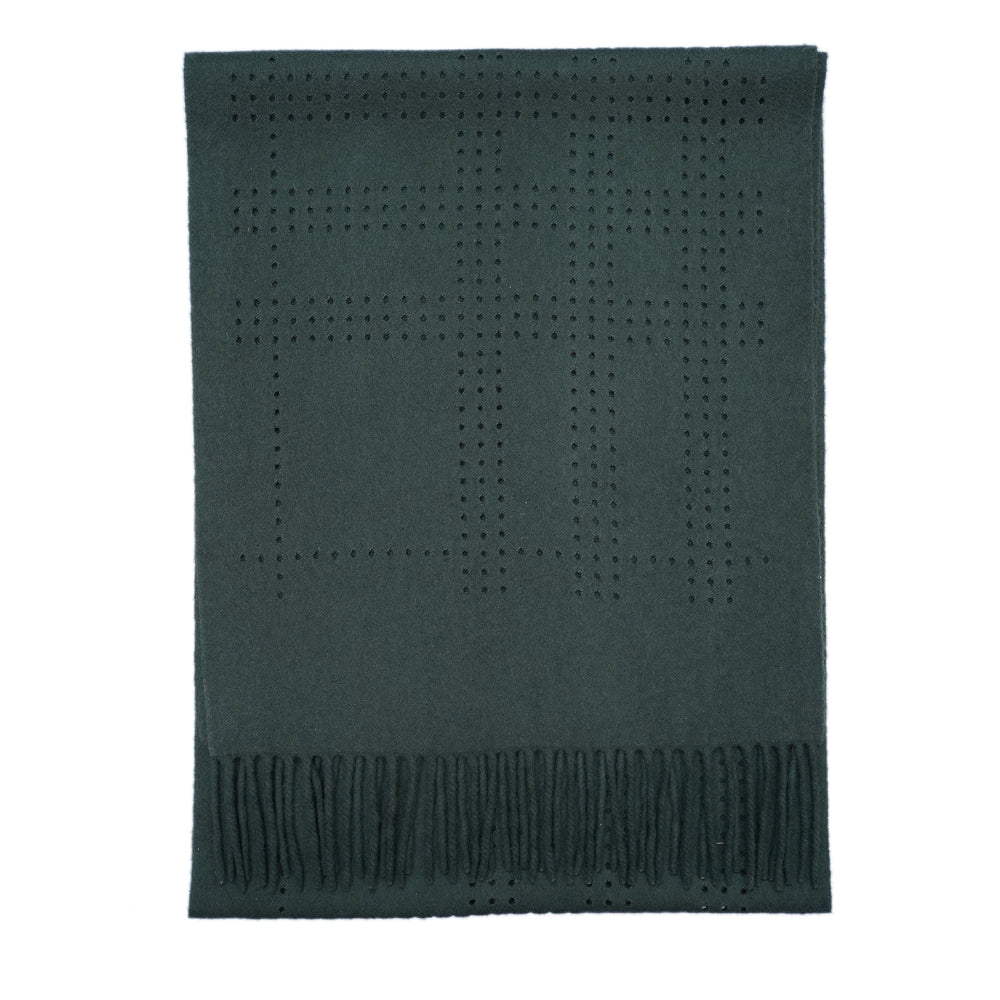 Wool Plain Print Vintage Pre-Loved Scarf