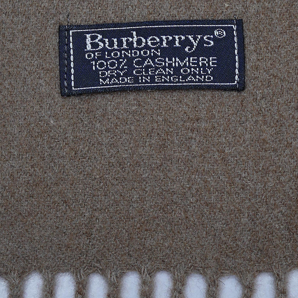 Cashmere Plain Print Vintage Pre-Loved Scarf