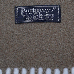 Cashmere Plain Print Vintage Pre-Loved Scarf