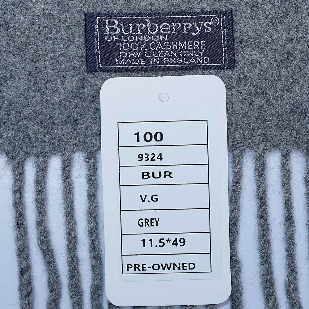 Cashmere Plain Print Vintage Pre-Loved Scarf