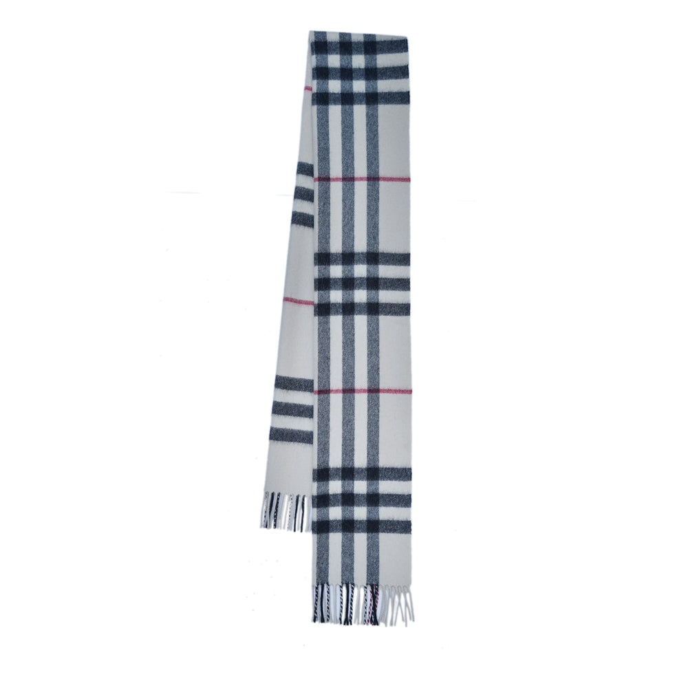 Cashmere Large Check Vintage Pre-Loved Scarf