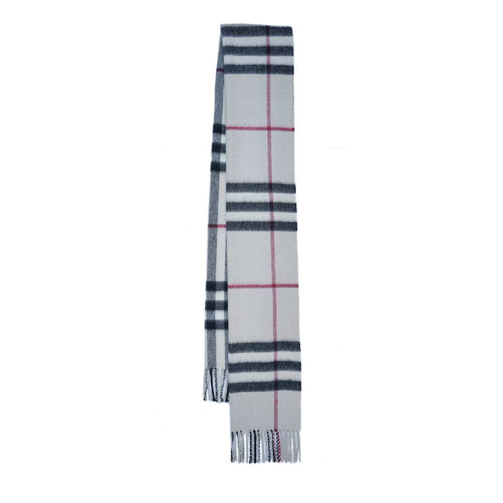 Cashmere Large Check Vintage Pre-Loved Scarf
