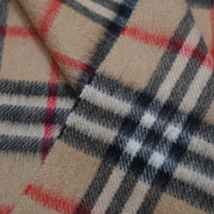 Cashmere Plaid Print Vintage Pre-Loved Scarf