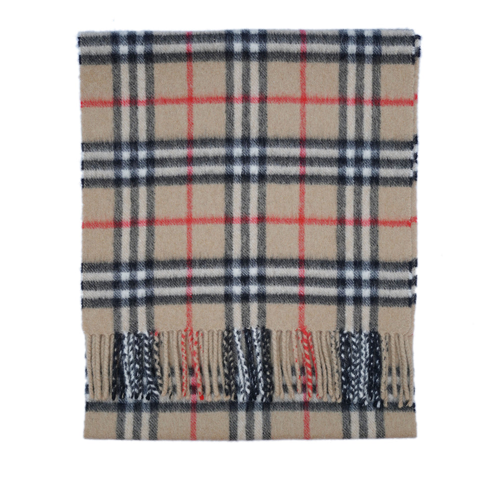 Cashmere Plaid Print Vintage Pre-Loved Scarf