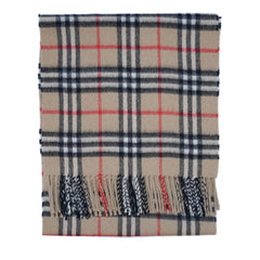 Cashmere Plaid Print Vintage Pre-Loved Scarf