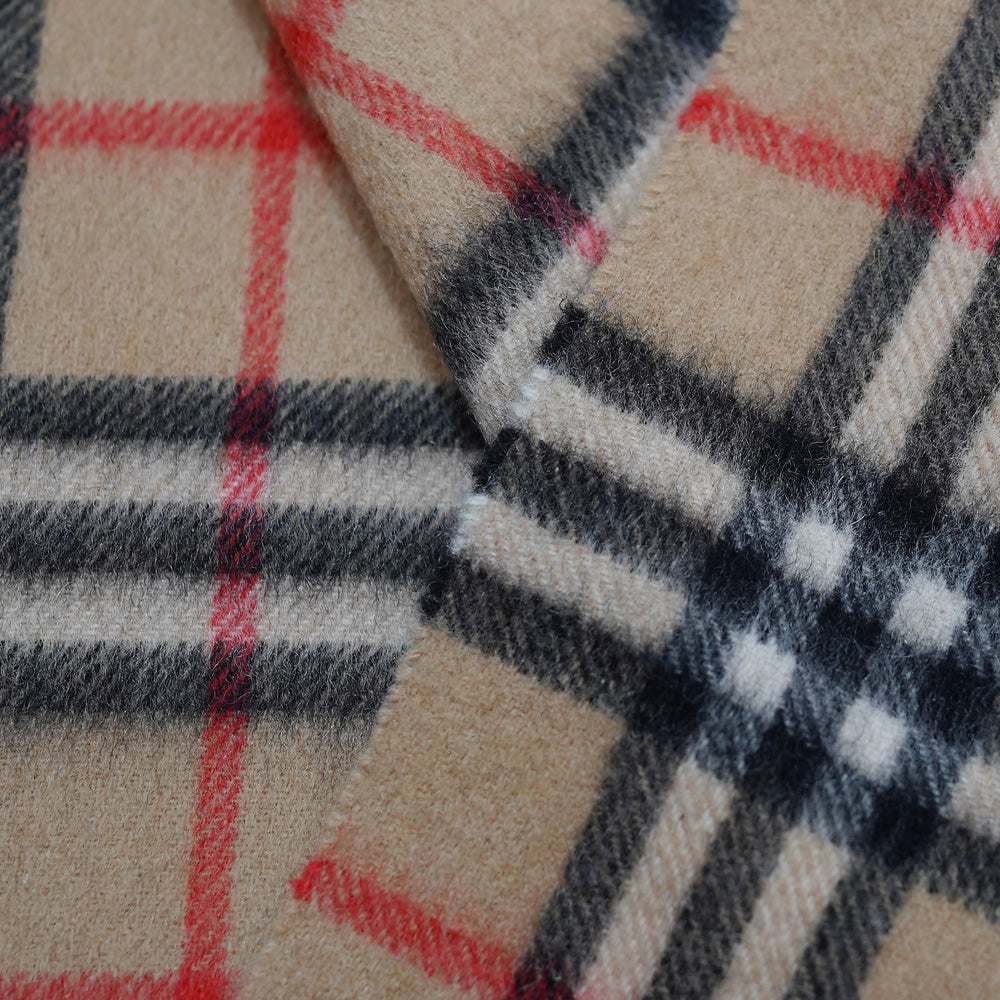 Cashmere Plaid Print Vintage Pre-Loved Scarf