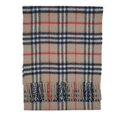 Cashmere Plaid Print Vintage Pre-Loved Scarf