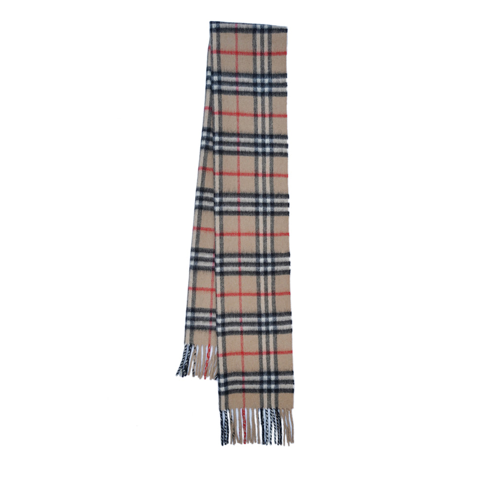 Cashmere Plaid Print Vintage Pre-Loved Scarf