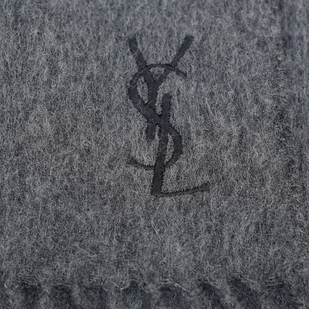 YSL Wool Plain Vintage Pre-Loved Scarf