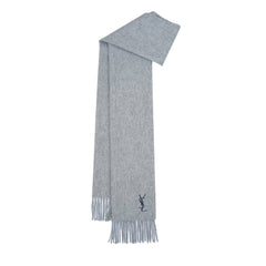 YSL Wool Plain Vintage Pre-Loved Scarf