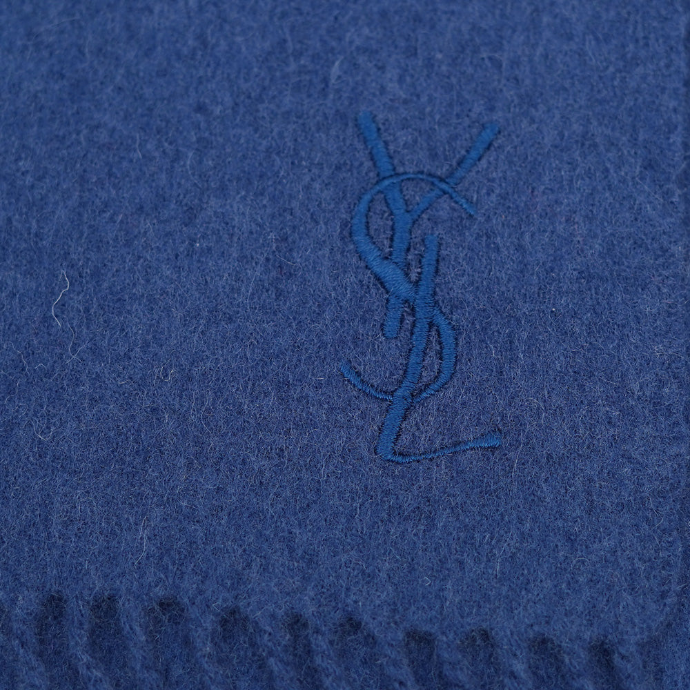 YSL Wool Plain Vintage Pre-Loved Scarf