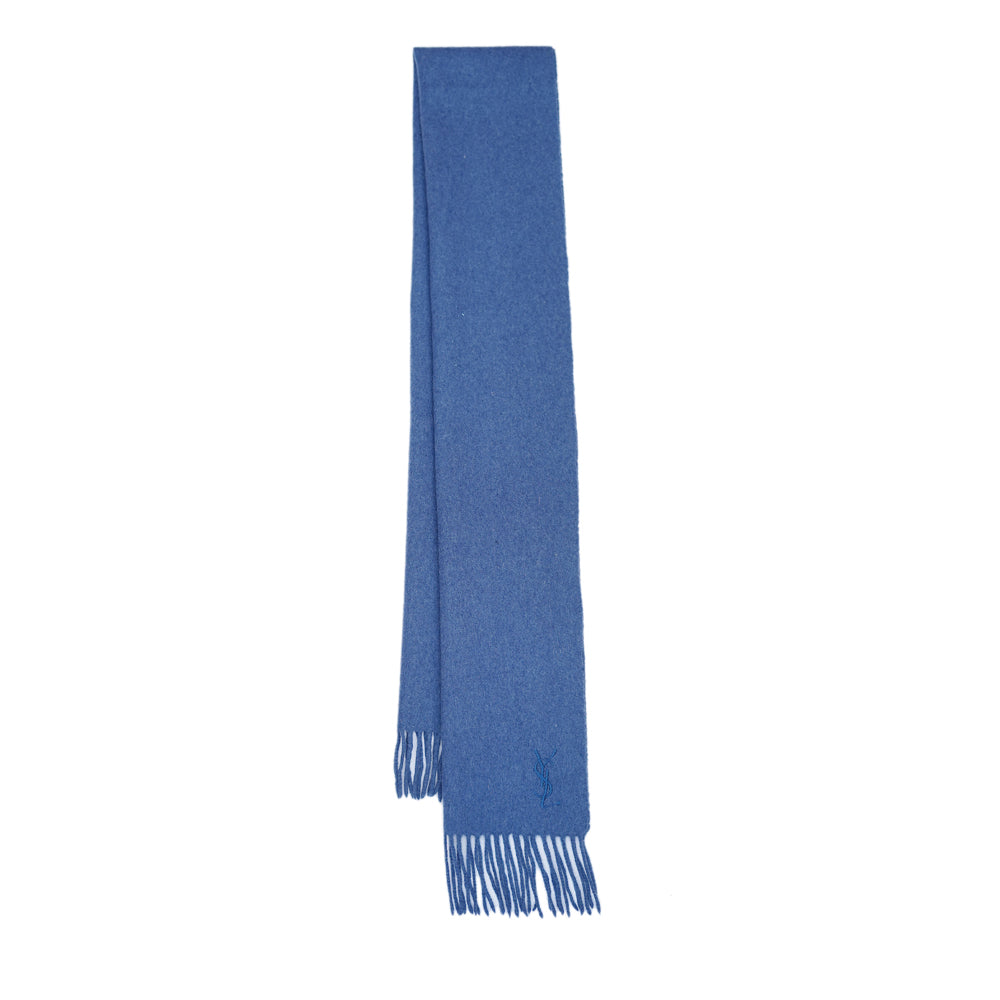 YSL Wool Plain Vintage Pre-Loved Scarf