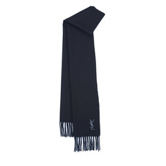 YSL Wool Plain Vintage Pre-Loved Scarf
