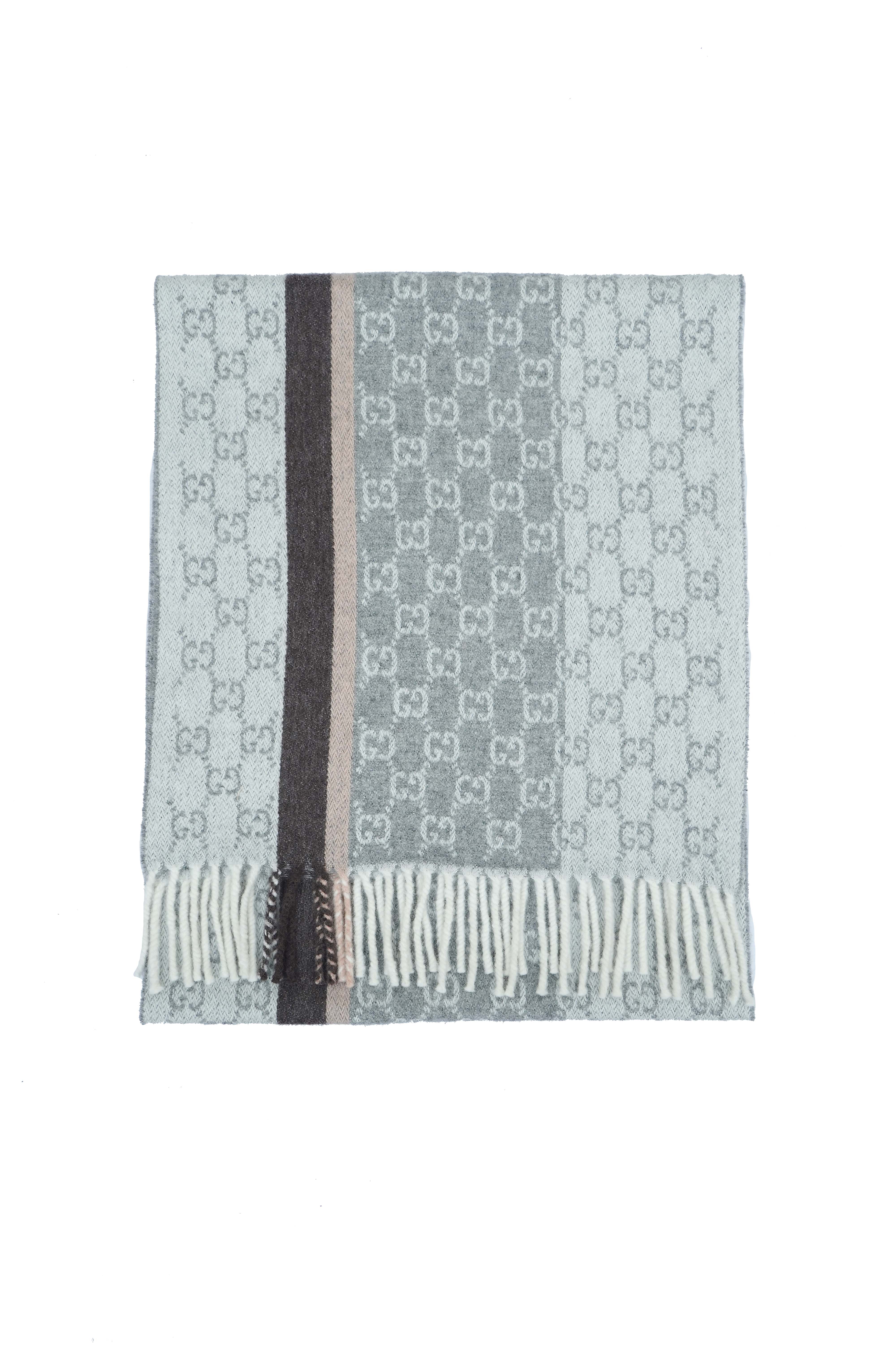 Gucci GG Pattern Cashmere Scarf (Pre-owned)